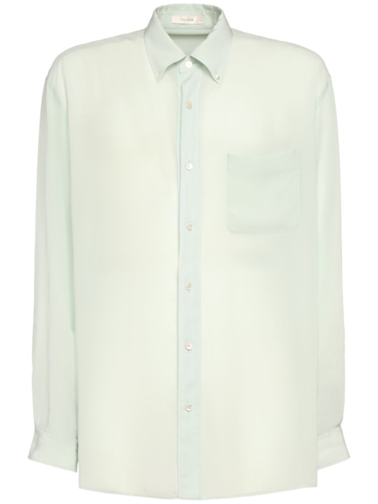 The Row: Bresson cupro shirt - men_0 | Luisa Via Roma