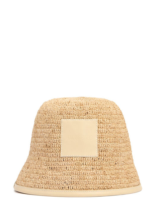 Le Bob Soli raffia bucket hat