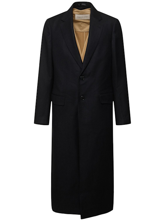 Dries Van Noten: Redwoon wool coat - Black - men_0 | Luisa Via Roma