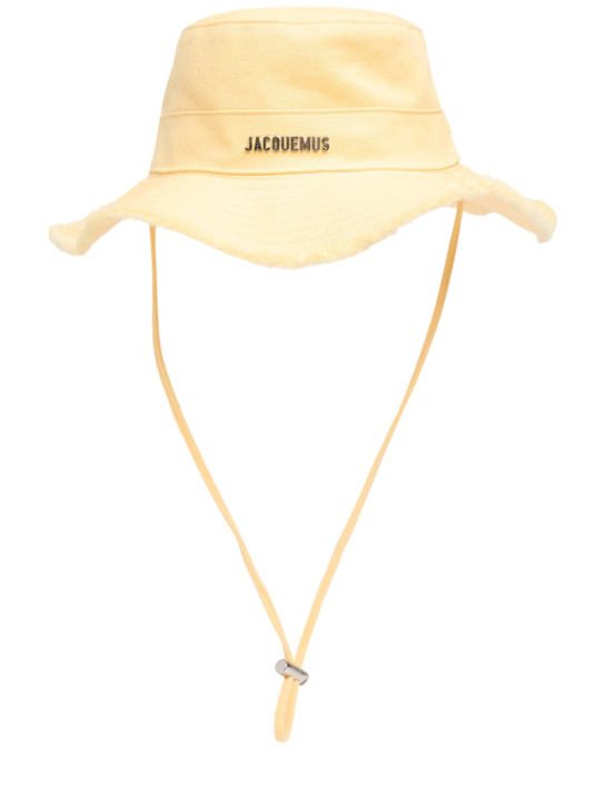 Jacquemus: Le Bob Artichaut bucket hat - Light Yellow - women_0 | Luisa Via Roma