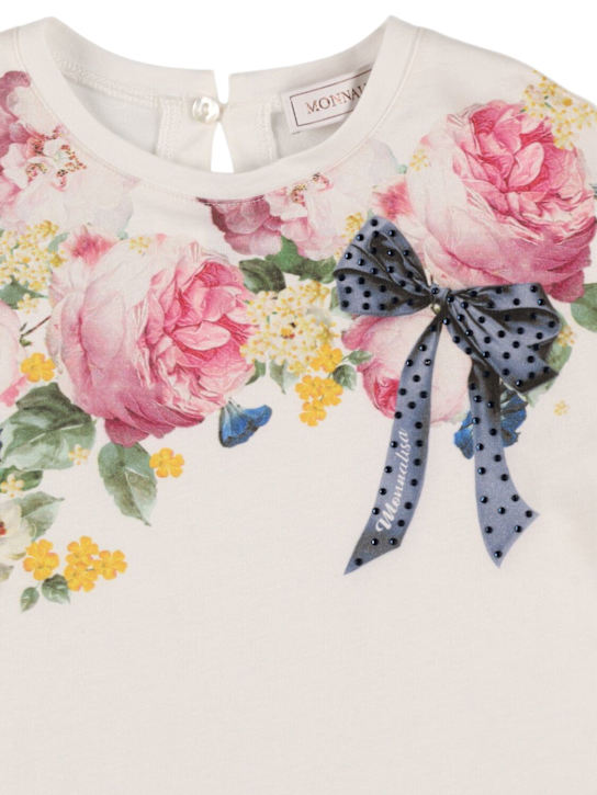 Monnalisa: T-shirt e leggings in jersey di cotone con stampa - kids-girls_1 | Luisa Via Roma