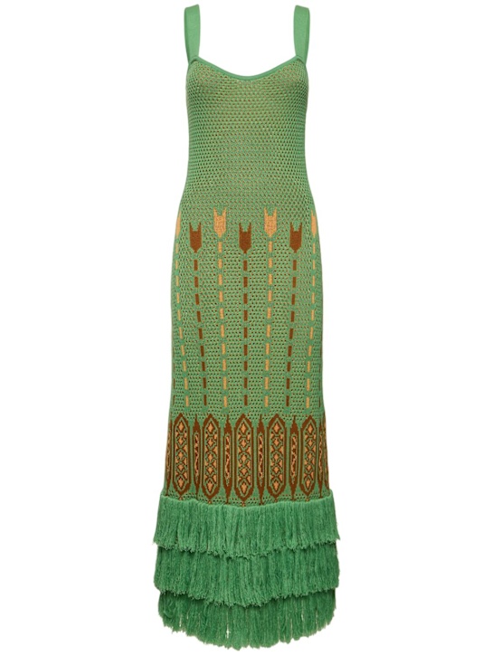 Johanna Ortiz: Viento Verde pima cotton long dress - women_0 | Luisa Via Roma
