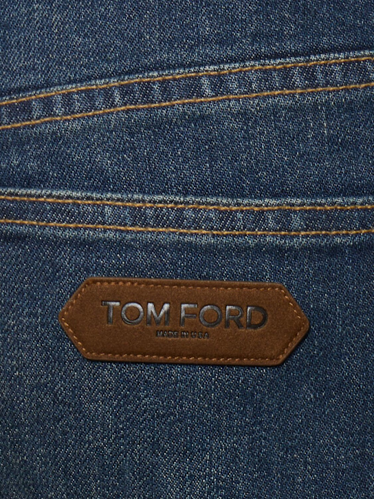 Tom Ford: High rise denim flared jeans - Blue - women_1 | Luisa Via Roma