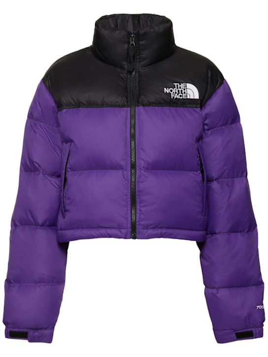 The North Face: Nuptse cropped down jacket - women_0 | Luisa Via Roma