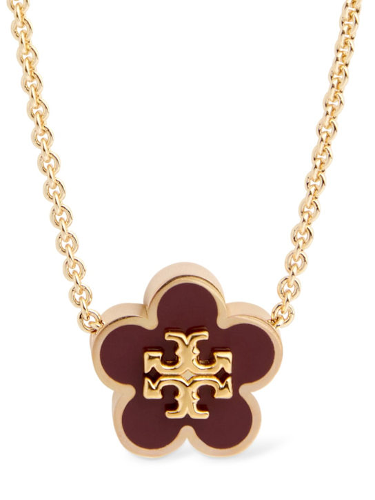 Tory Burch: Kira flower pendant necklace - women_0 | Luisa Via Roma