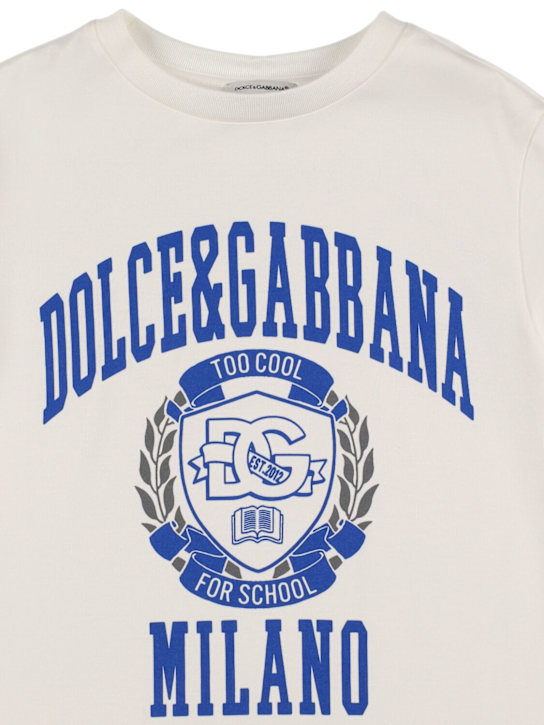 Dolce&Gabbana: コットンジャージーTシャツ - kids-boys_1 | Luisa Via Roma