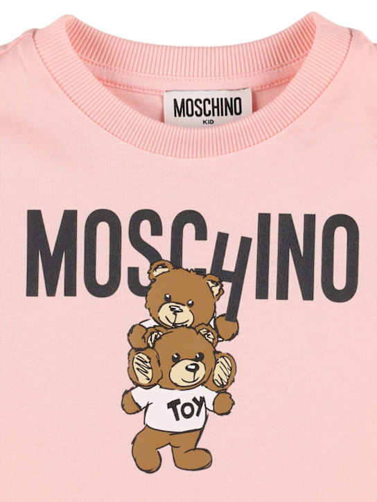 Moschino: コットンジャージーTシャツ - kids-girls_1 | Luisa Via Roma