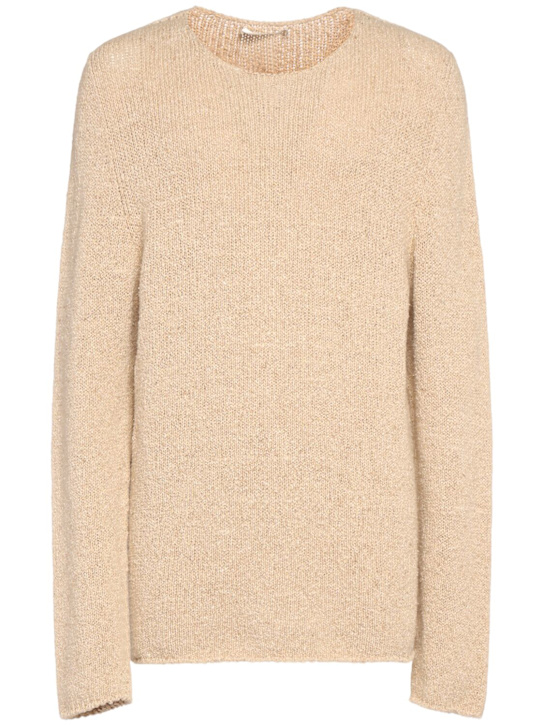 The Row: Kalen cotton top - Light Beige Mel - men_0 | Luisa Via Roma