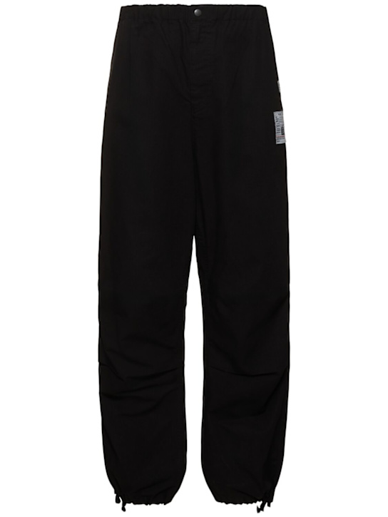 Mihara Yasuhiro: Cotton ripstop parachute pants - Black - men_0 | Luisa Via Roma