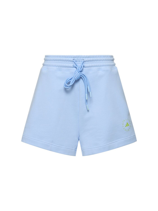 adidas By Stella McCartney: ASMC high waist terry shorts - women_0 | Luisa Via Roma