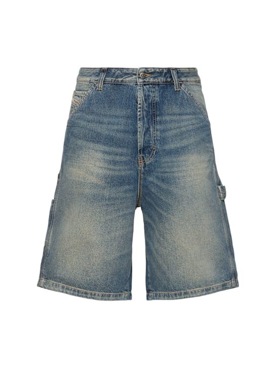 Diesel: D-Livery denim shorts - Blue - men_0 | Luisa Via Roma