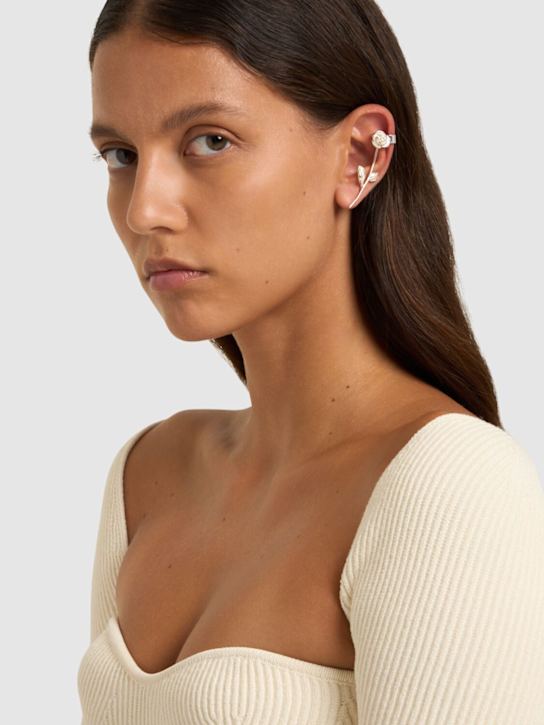 Magda Butrym: Rose ear jacket earrings - women_1 | Luisa Via Roma