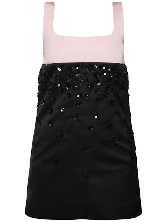 Des Phemmes: Embellished duchesse mini dress - women_0 | Luisa Via Roma