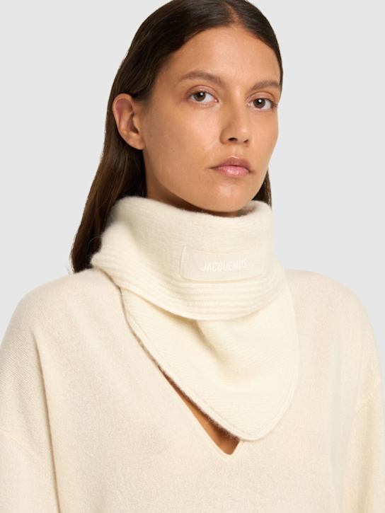 Jacquemus: Les Chale Gros Grain alpaca blend scarf - women_1 | Luisa Via Roma