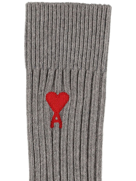AMI Paris: Pack of 3 ADC cotton blend socks - women_1 | Luisa Via Roma