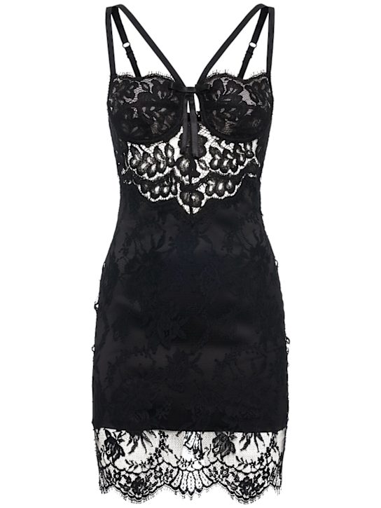 Chantilly lace mini dress - Thumbnail 1