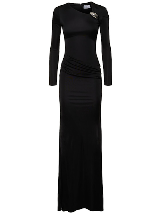 Giuseppe Di Morabito: Vestito in jersey di viscosa - Nero - women_0 | Luisa Via Roma