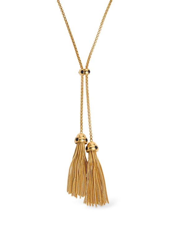 Tom Ford: Lariat crystal long necklace - women_0 | Luisa Via Roma