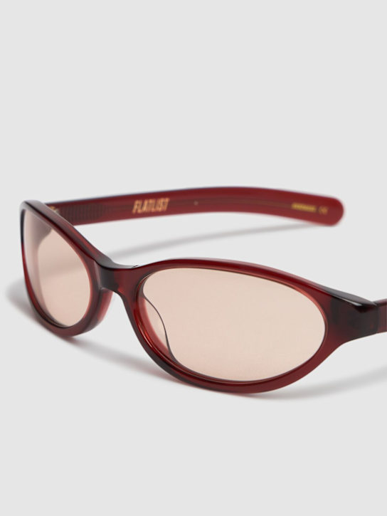Flatlist Eyewear: Olympia acetate sunglasses w/ brown lens - women_1 | Luisa Via Roma