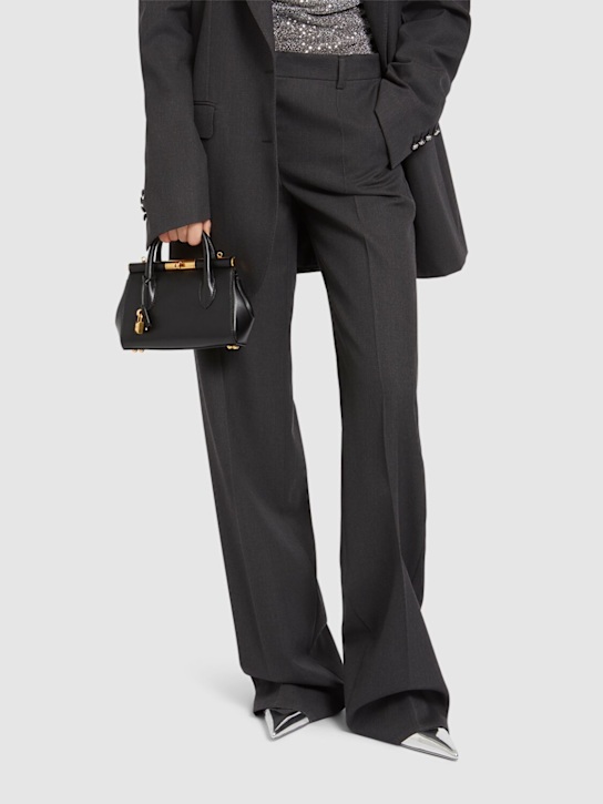 Dolce&Gabbana: Mini Marlene Day leather top handle bag - women_1 | Luisa Via Roma