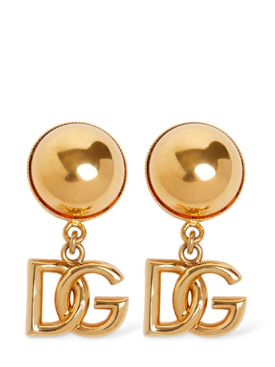 Dolce&Gabbana: DG Pop clip-on earrings - women_0 | Luisa Via Roma