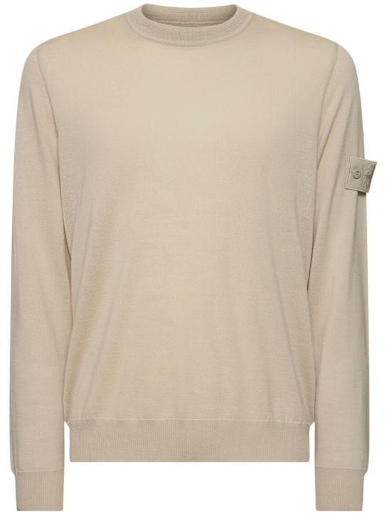 Stone Island: Ghost crewneck sweater - men_0 | Luisa Via Roma