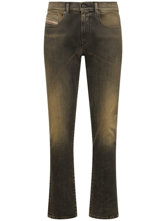 Diesel: 2019 D-Strukt slim fit denim jeans - Khaki/Black - men_0 | Luisa Via Roma