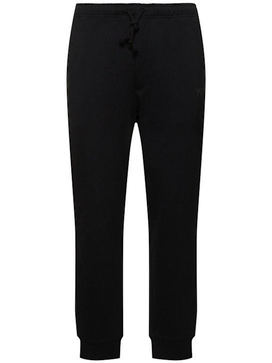 Y-3: Cotton blend sweatpants - men_0 | Luisa Via Roma