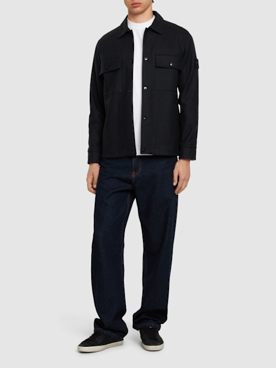 Stone Island: Ghost overshirt - men_1 | Luisa Via Roma
