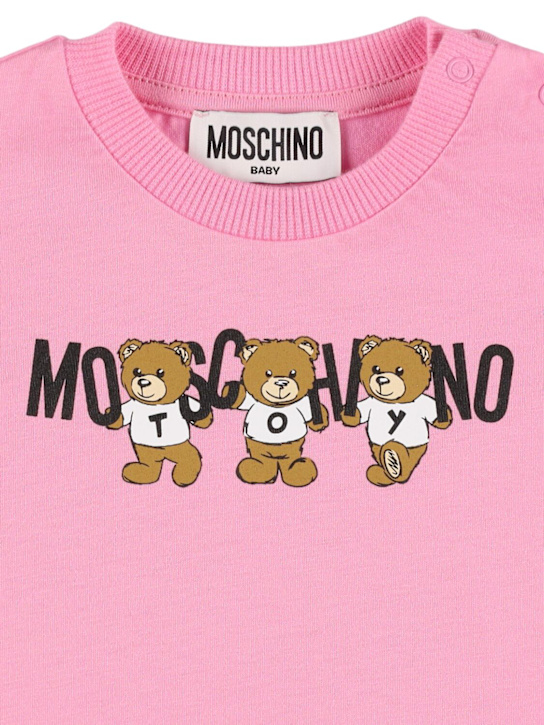 Moschino: コットンジャージーTシャツ - kids-girls_1 | Luisa Via Roma