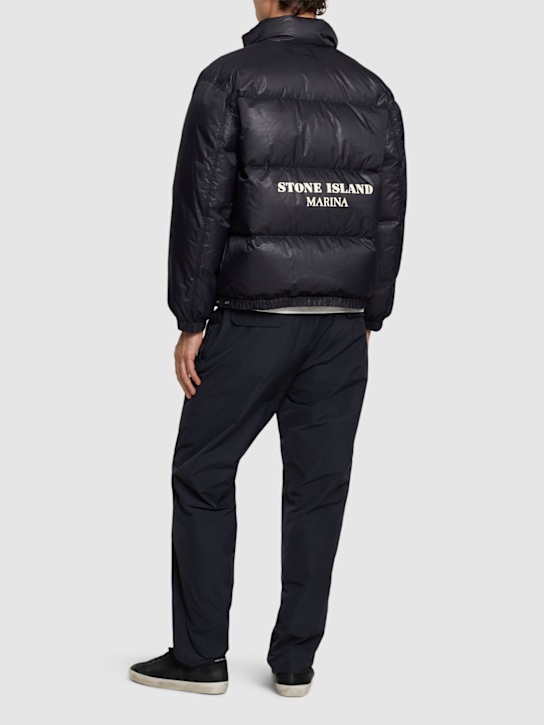 Stone Island: Down jacket - Navy - men_1 | Luisa Via Roma