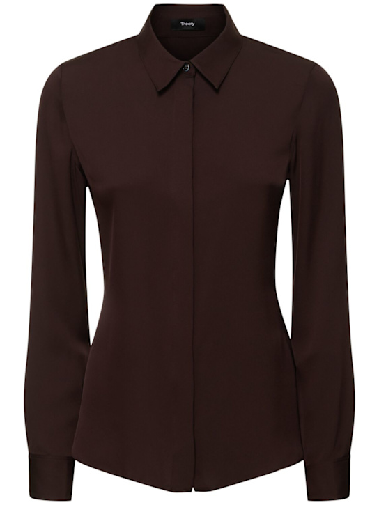 Theory: Silk satin shirt - women_0 | Luisa Via Roma