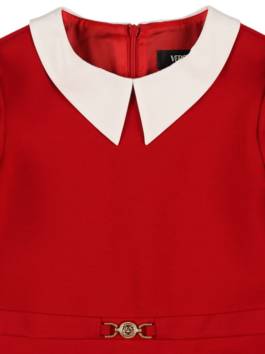 Versace: Viscose blend dress - Red - kids-girls_1 | Luisa Via Roma