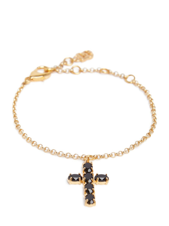 Dolce&Gabbana: Cross chain bracelet - women_0 | Luisa Via Roma