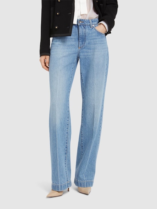 Dolce&Gabbana: 105mm Leather pumps - women_1 | Luisa Via Roma