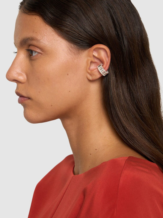 Magda Butrym: Crystal double ear cuffs - women_1 | Luisa Via Roma