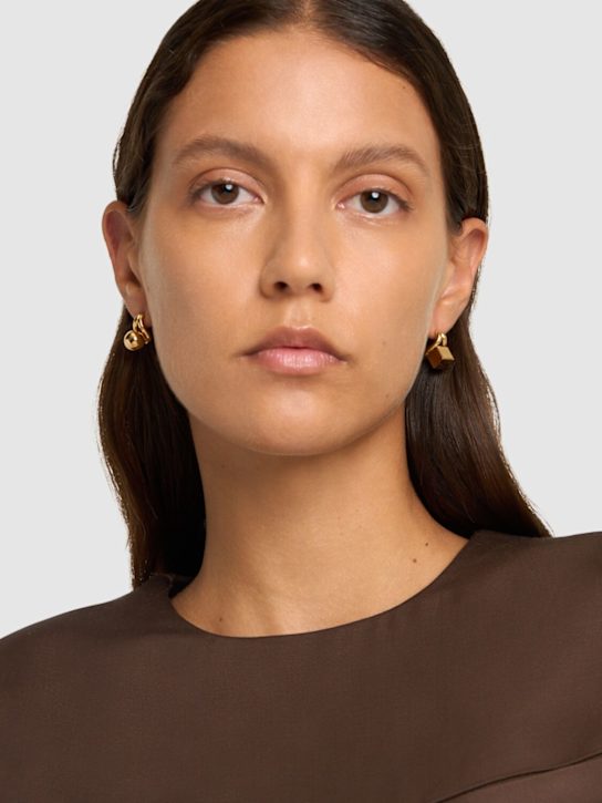 Jacquemus: Les Puces Nodo stud earrings - women_1 | Luisa Via Roma