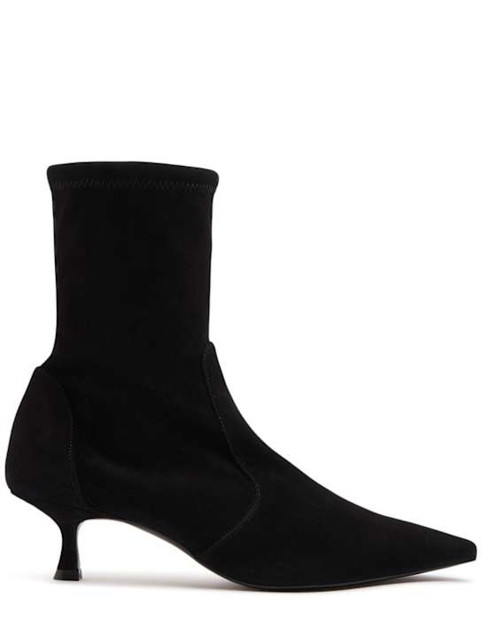 Stuart Weitzman: 50mm Naomi suede ankle boots - women_0 | Luisa Via Roma