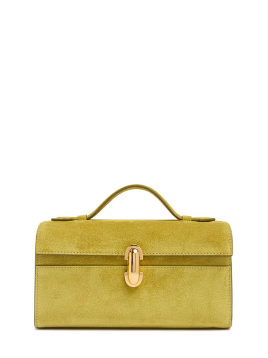 Savette: Symmetry suede pochette - women_0 | Luisa Via Roma