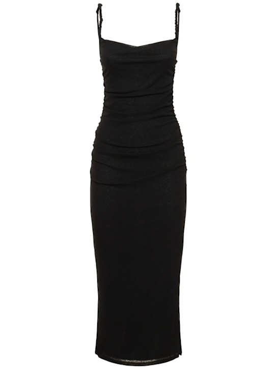 Nanushka: Alexa fitted jersey midi dress - women_0 | Luisa Via Roma