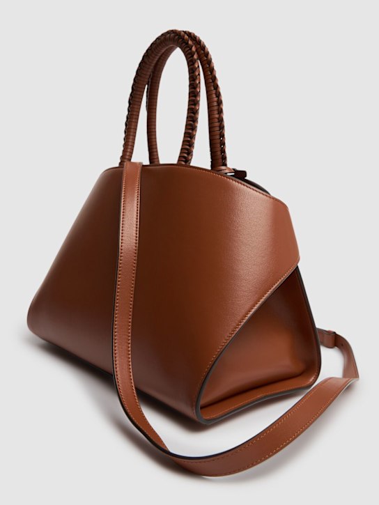 Ferragamo: Small Hug leather top handle bag - women_5 | Luisa Via Roma