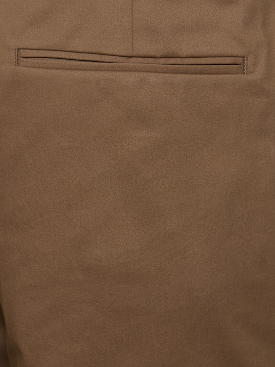 Zegna: Single pleat premium cotton blend pants - men_1 | Luisa Via Roma