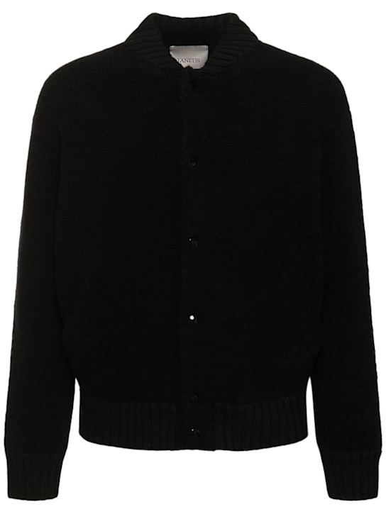 Laneus: Bouclé bomber jacket - men_0 | Luisa Via Roma