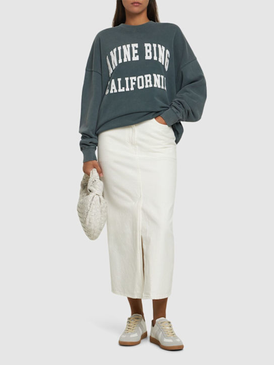 ANINE BING: Miles logo sweatshirt - women_1 | Luisa Via Roma