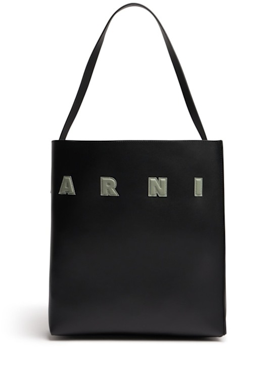 Marni: Medium Museo hobo leather tote bag - women_0 | Luisa Via Roma