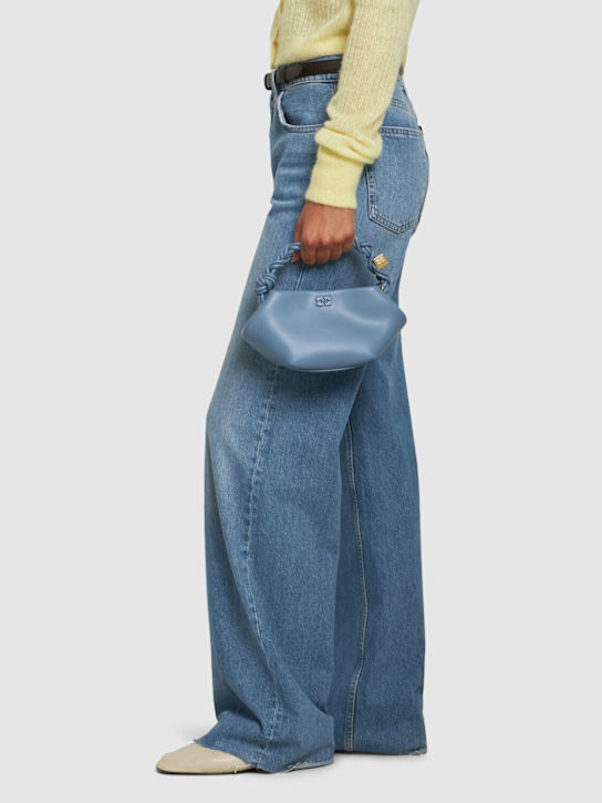 GANNI: Mini Bou leather top handle bag - women_1 | Luisa Via Roma