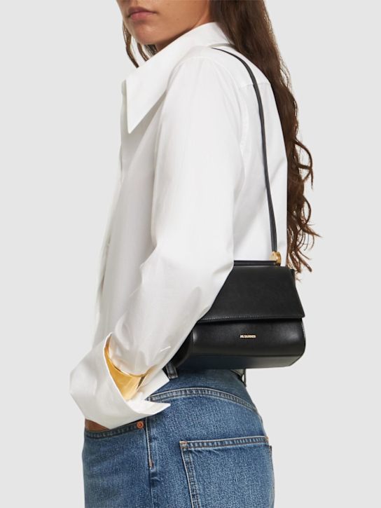 Jil Sander: Mini Ghost leather shoulder bag - women_1 | Luisa Via Roma