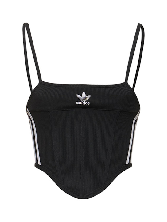 adidas Originals: 3 Stripe corset top - women_0 | Luisa Via Roma