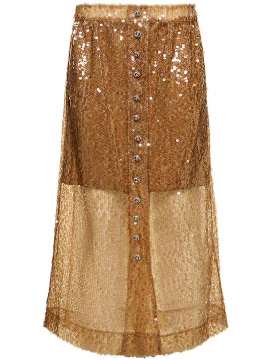 Sequined midi skirt - Thumbnail 1