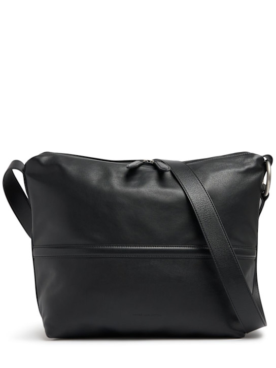 Dries Van Noten: Smooth leather crossbody bag - men_0 | Luisa Via Roma